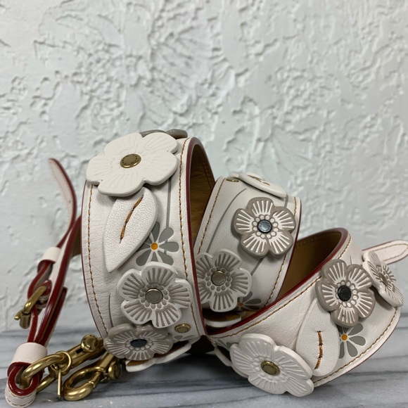 coach tea rose bag strap